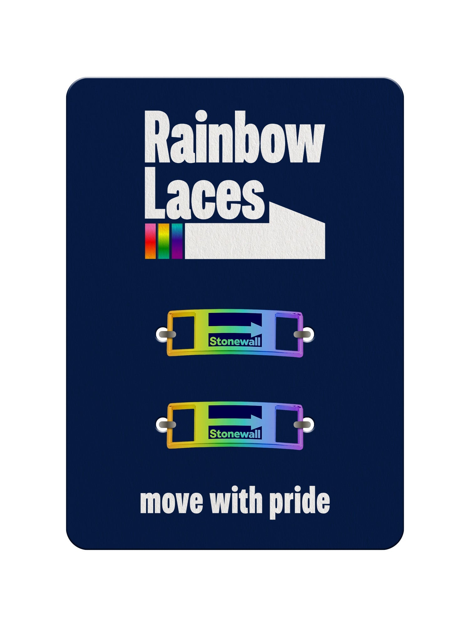 Rainbow Laces - Black Edition + Charm