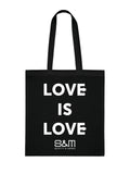 Love Is Love Slogan Tote Bag