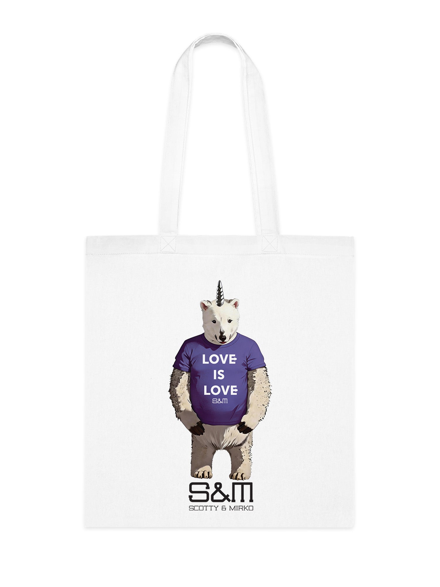 Love Is Love Bear Tote Bag