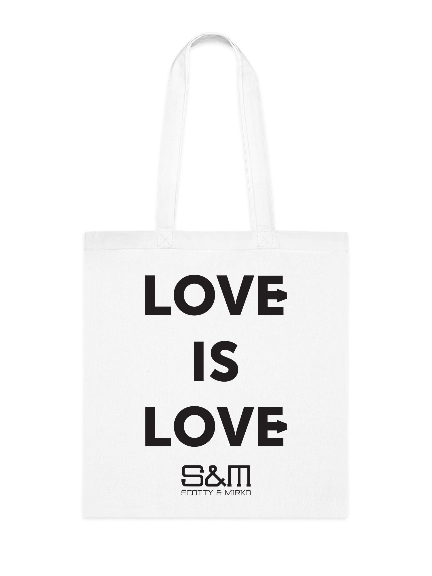 Love Is Love Slogan Tote Bag